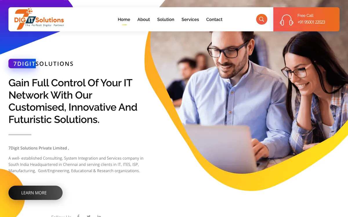 7Digit Solutions website