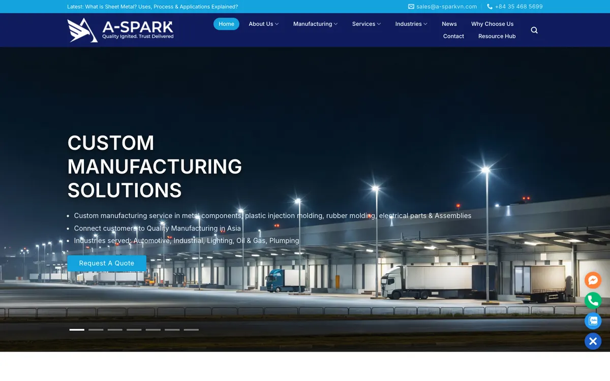 A-Spark Vietnam website