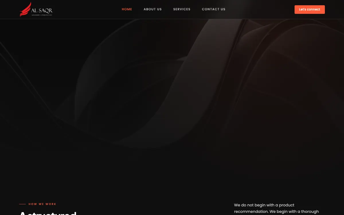 Al Saqr Management Consultancy website