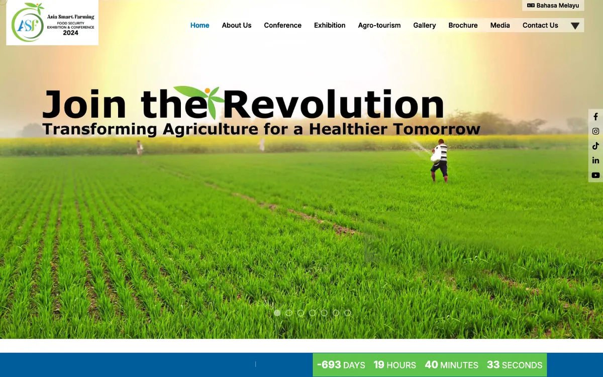 Asia Smart Farming & Food Security website