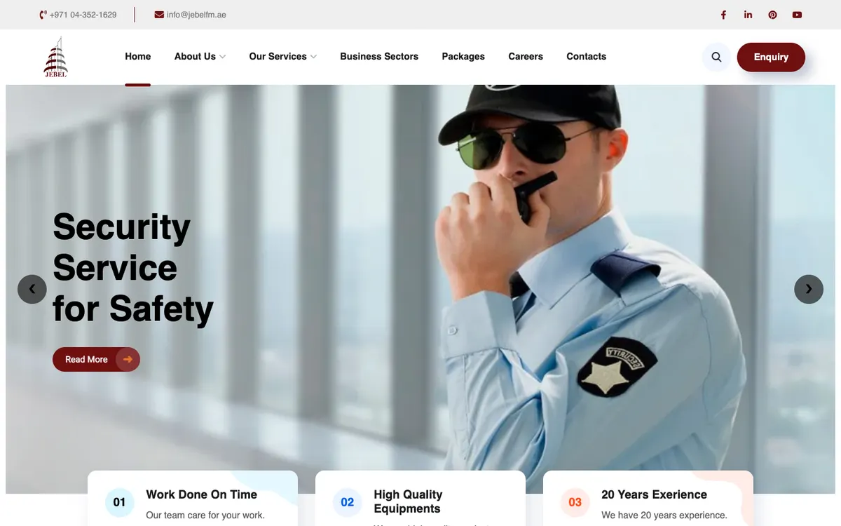 Jebel Services website