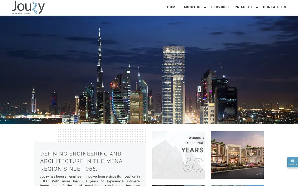 Jouzy Consulting Engineers website