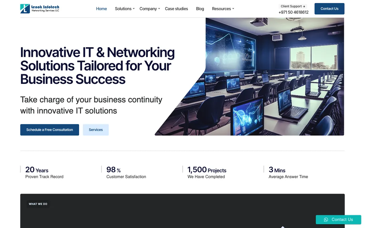 Lenok Infotech website