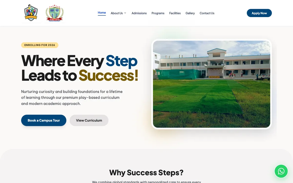 Success Steps School website